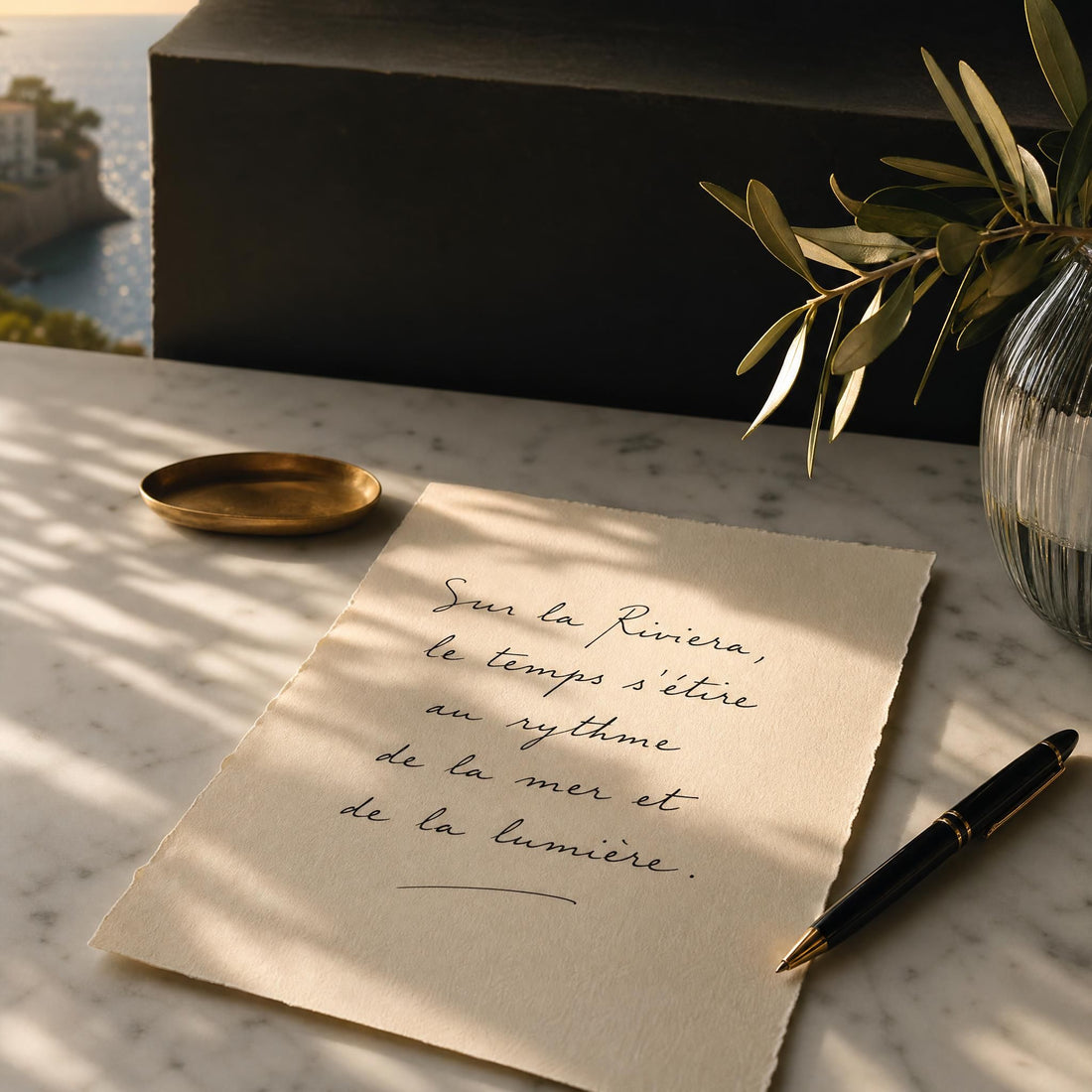 Quand la lumière devient lettre — l'art sensoriel méditerranéen comme chemin vers soi