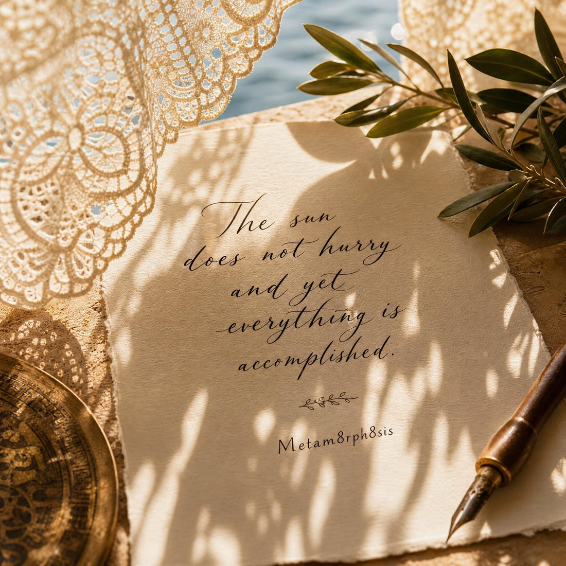 When the light writes for you: mediterranean sensory art and the gift of meaning